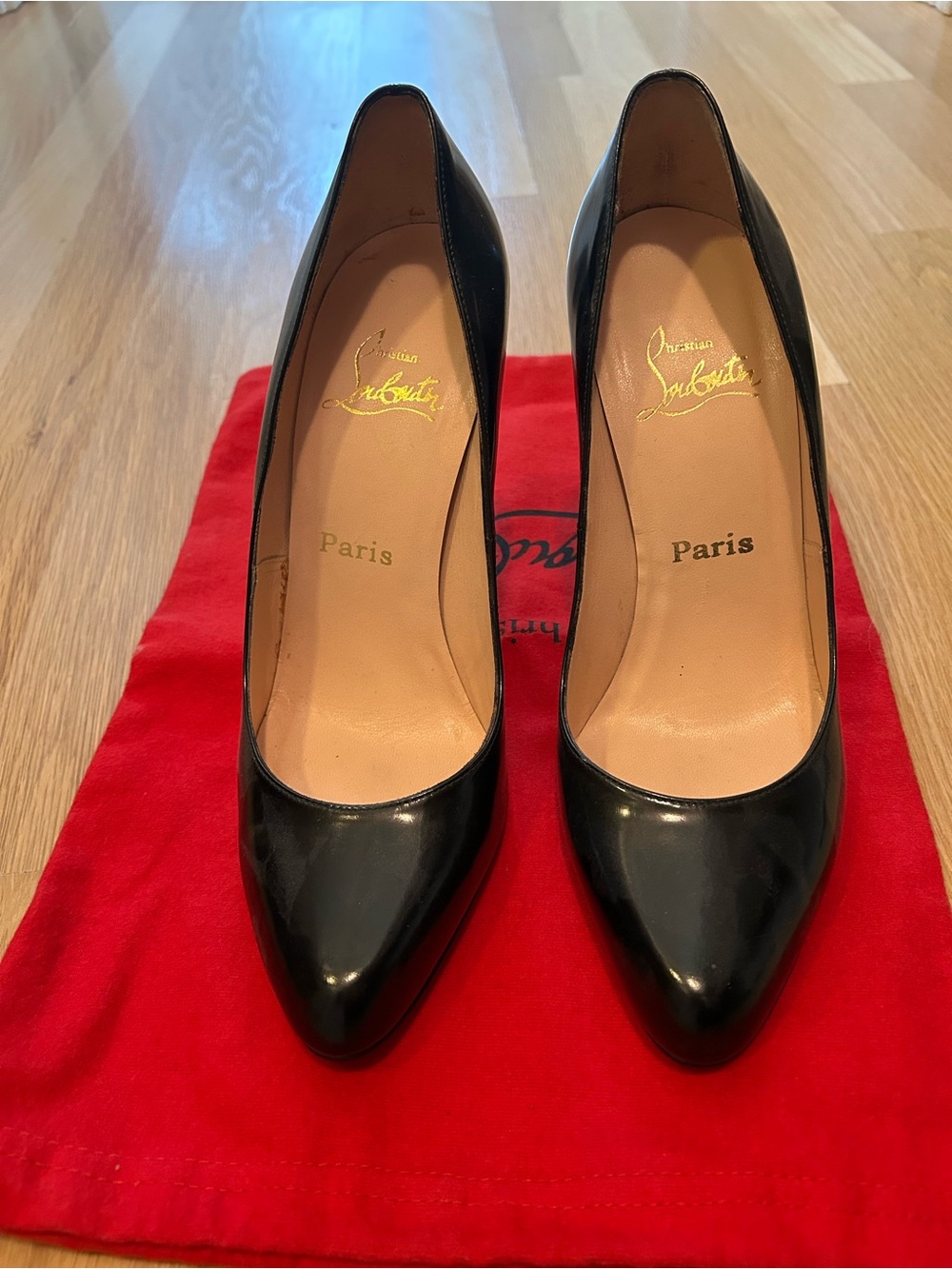 Christian Louboutin Black Patent Pumps
